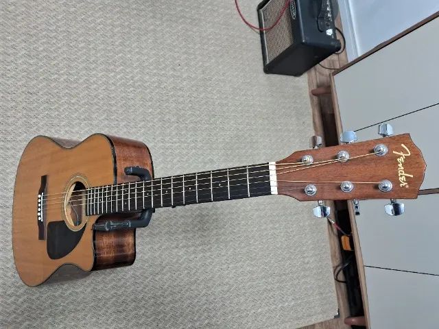 Violão Fender CD60CE Nat Elétrico Captação Fishman - Foto 4