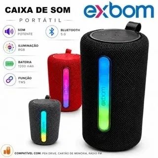 ? Caixa de Som Bluetooth EXBOM CS-M33BT-B    A EXBOM CS-M33BTL combina potência sonora, d - Foto 3