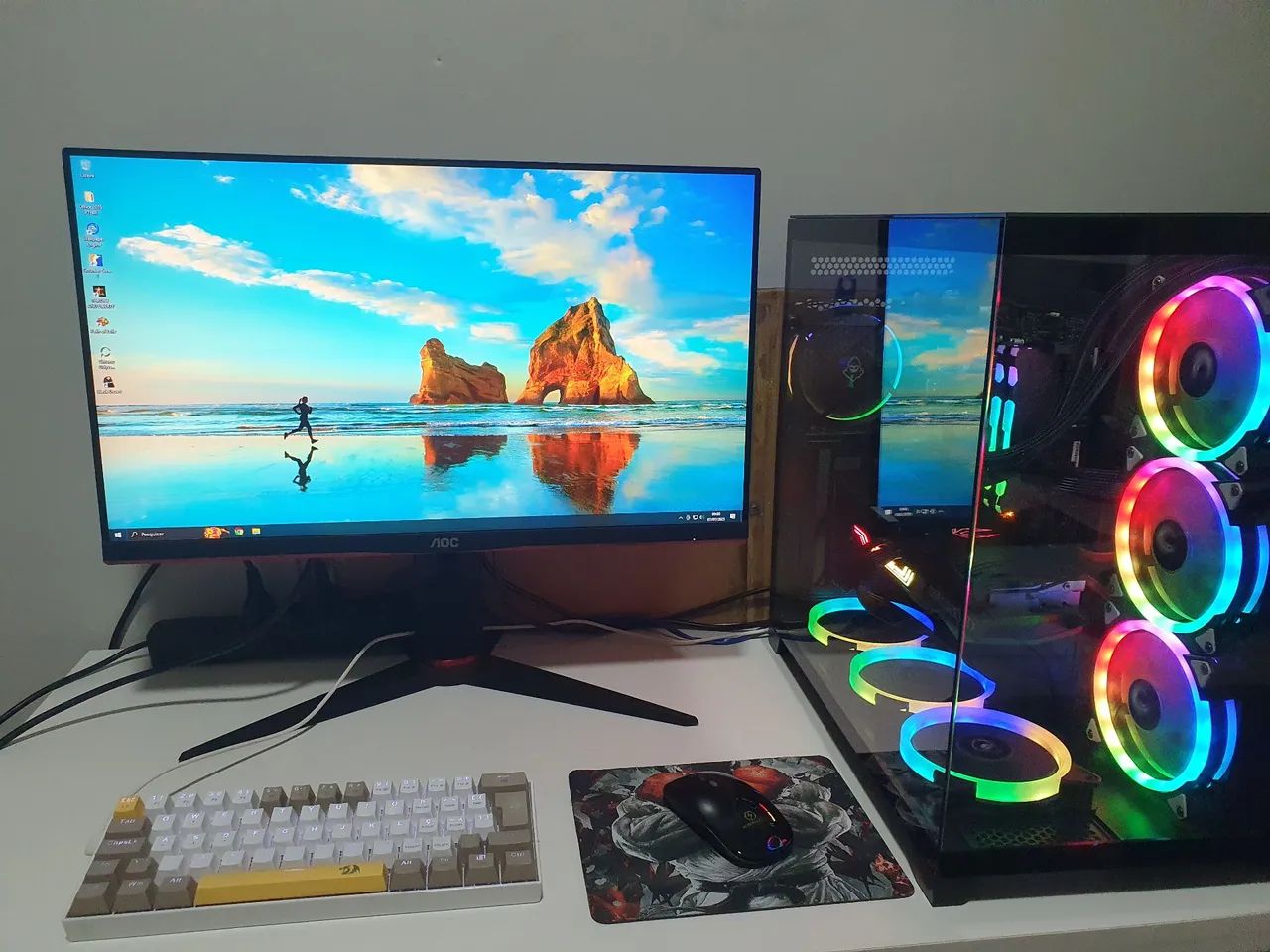 PC Gamer Intel Core i5 7500 3.40Ghz/ NVME 480GB/ Placa de Vídeo 3060 12GB/ Aceito Trocas - Foto 3