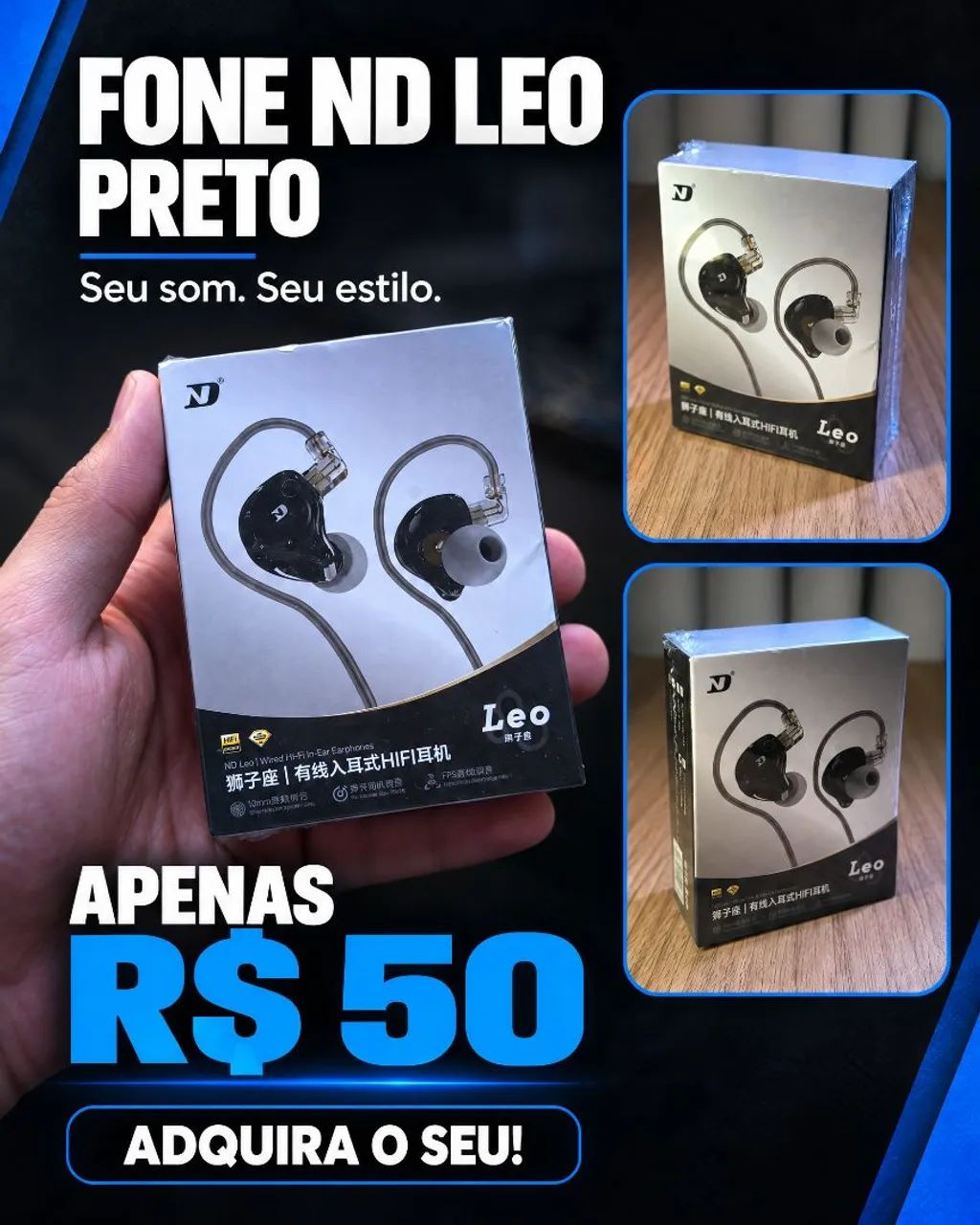 FONE ND LEO - NOVO E LACRADO! - Foto 2