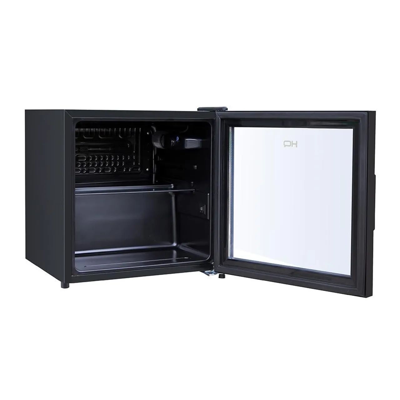 Frigobar Expositor Vertical HQ Vidro Duplo 50 Litros Preto HQ-50FBPV