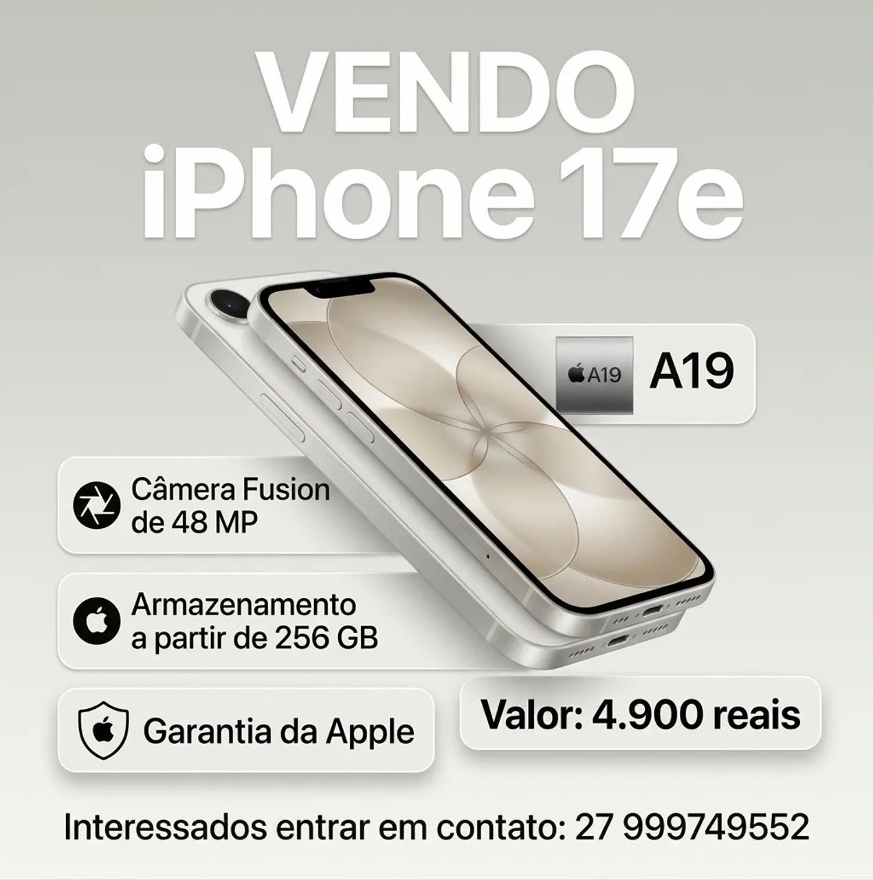 Vendo IPhone 17e