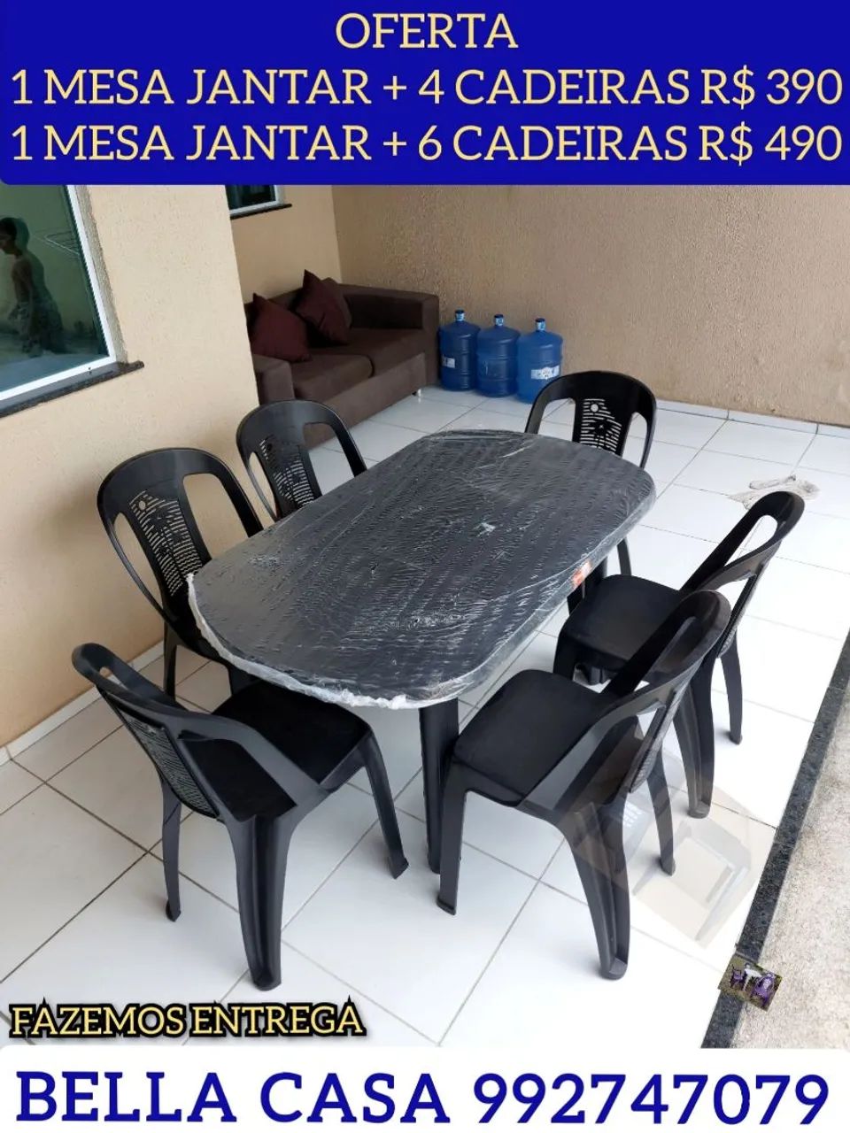 MESA DE 6 LUGARES D DESMONTAVEL 
