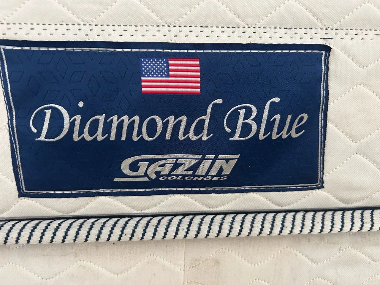 Cama box diamond blue Gazin  - Foto 2