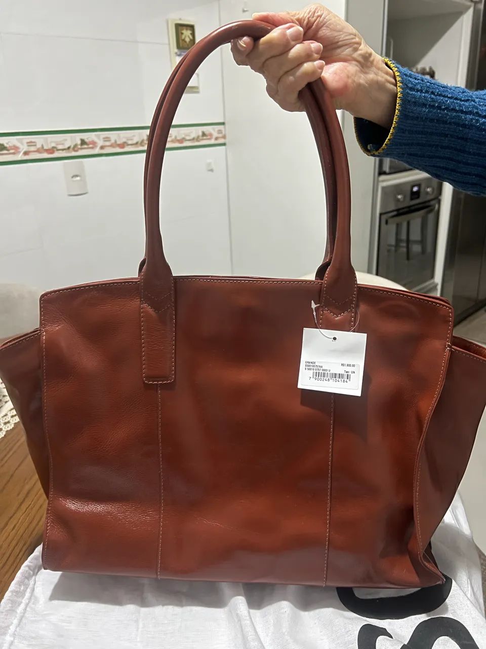 Bolsa Schutz Couro marrom NOVA  - Foto 5