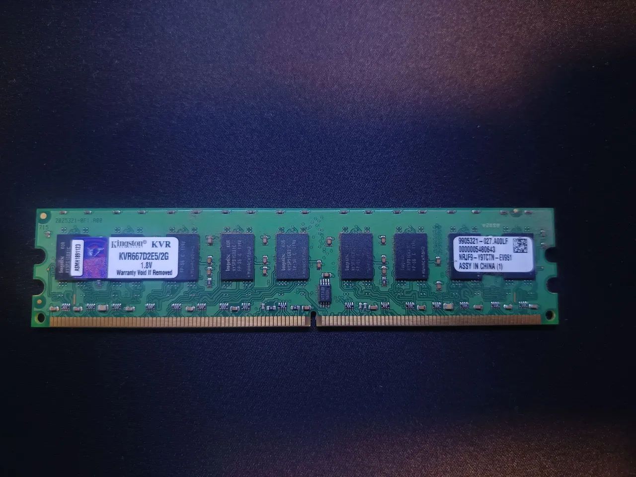 MEMORIA DDR2 ECC 677MHz 2GB - PC2 5300 - KVR667D2E5/2G