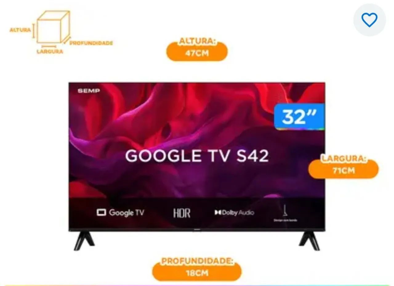 Tv semp 32 polegadas 
