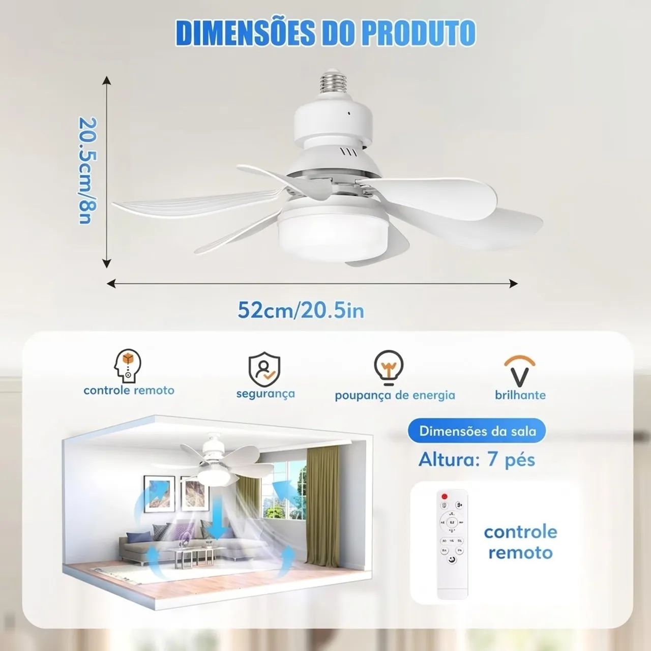 Ventilador com lâmpada Led ? - Foto 2