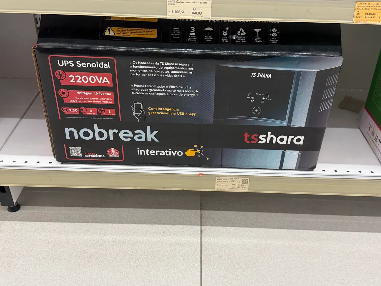 NOBREAK TSSHARA 2.2 KVA SENOIDAL - Foto 4