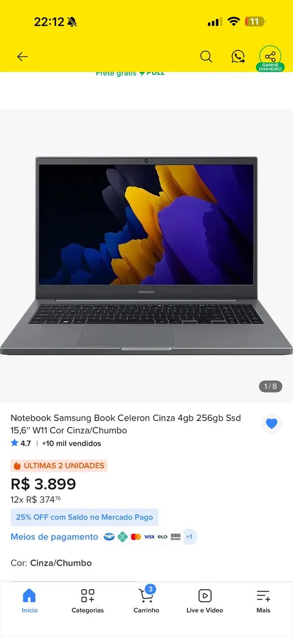 Notebook Samsung - Foto 2