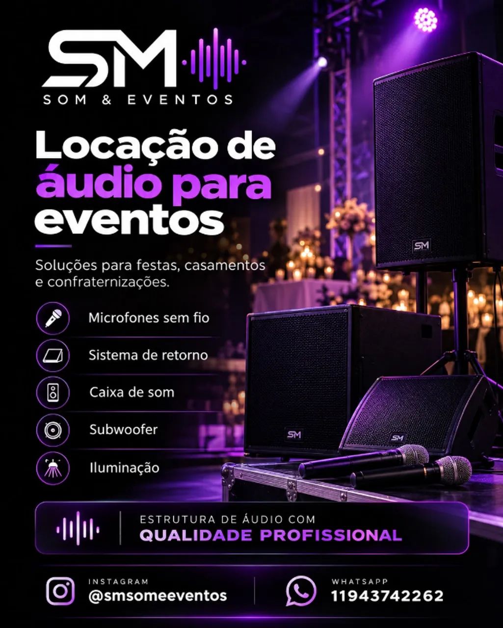 Locação de Áudio para Eventos