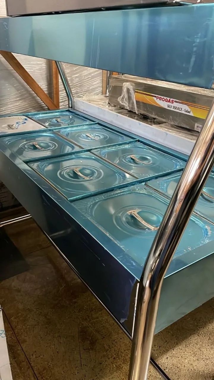 Buffet térmico 8 cubos novo 