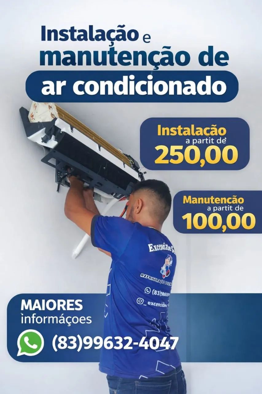 INSTALAÇÃO E MANUTENÇÃO DE AR CONDICIONADO! 