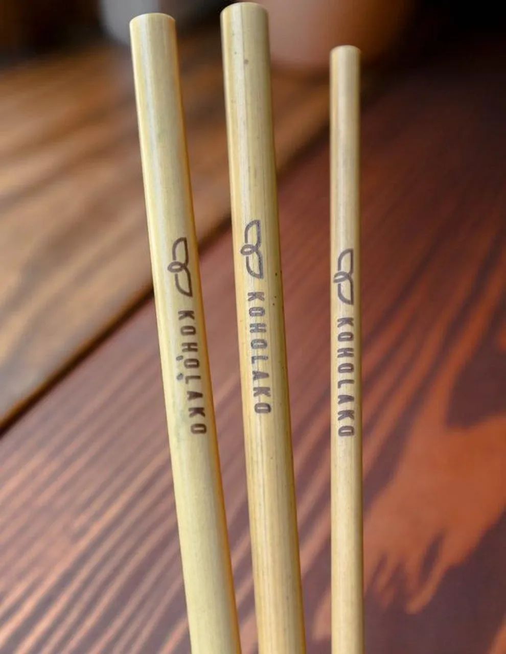 100 Canudos De Bambu Personalizados Com Nome Logo Ou Marca - Foto 3