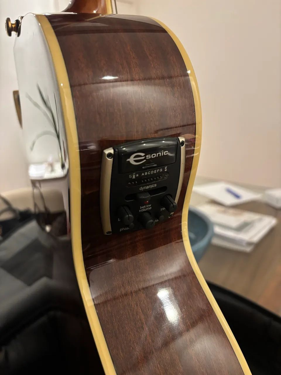 Violão Acústico Epiphone PR-5E Madeira Abeto Mogno 6 Cordas Natural - Foto 4