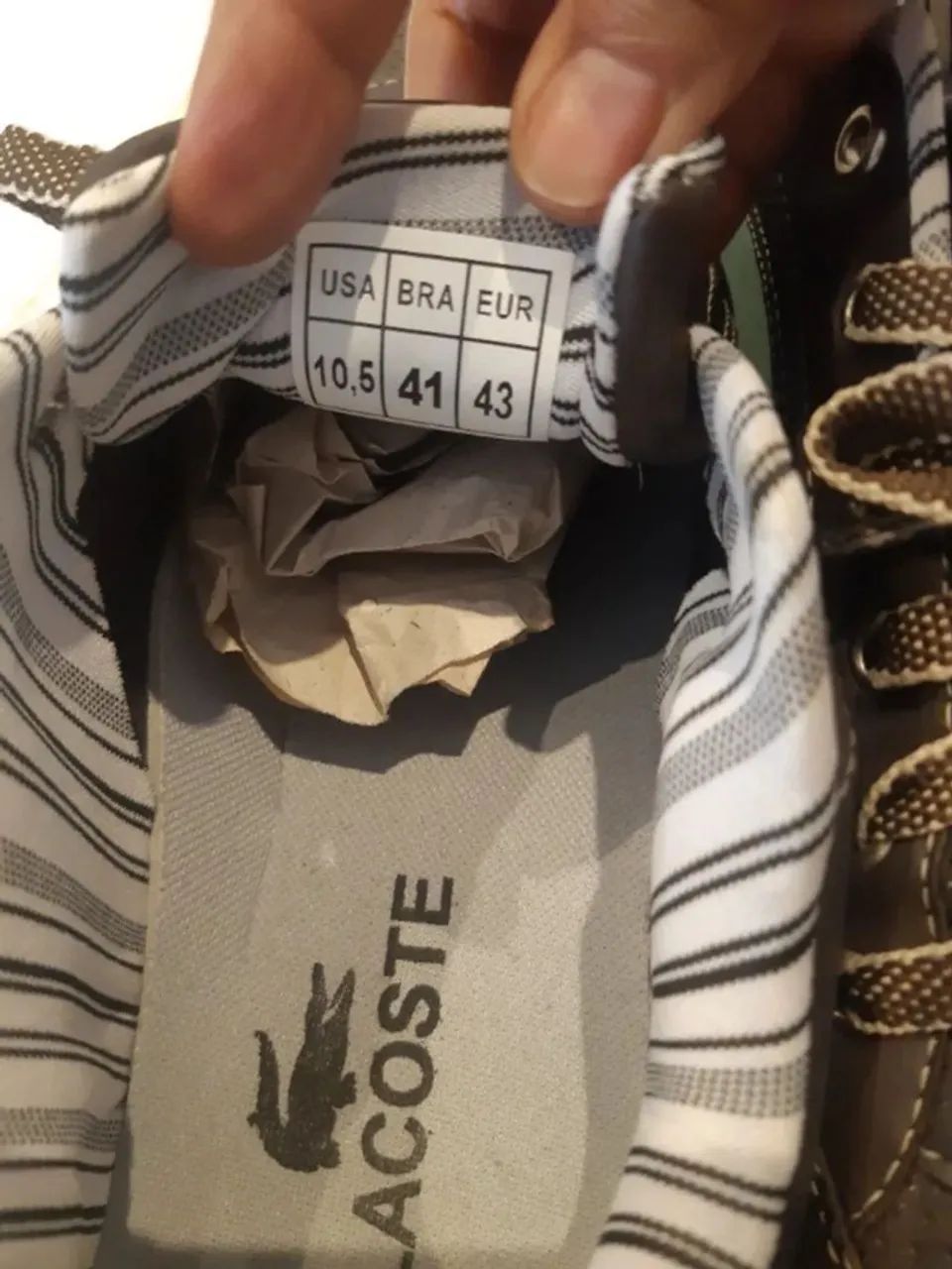 Tênis Casual Marrom Tipo Lacoste  - Foto 2