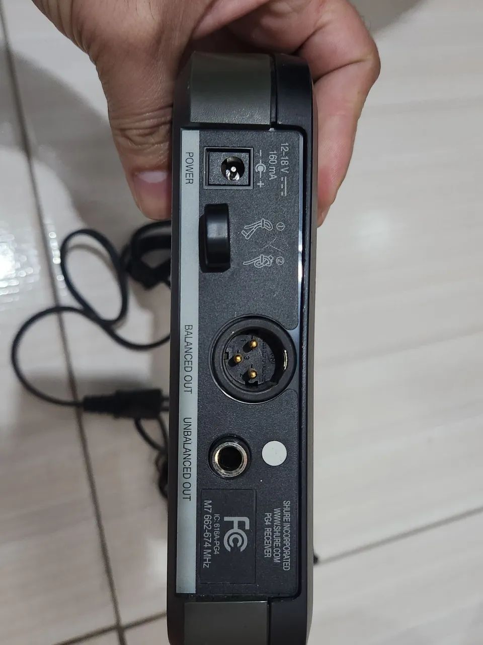 Receptor shure pg4 + fonte original  - Foto 4