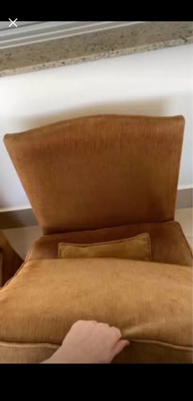 50% OFF kit de 02 poltronas em tecido Grosso  - Foto 5