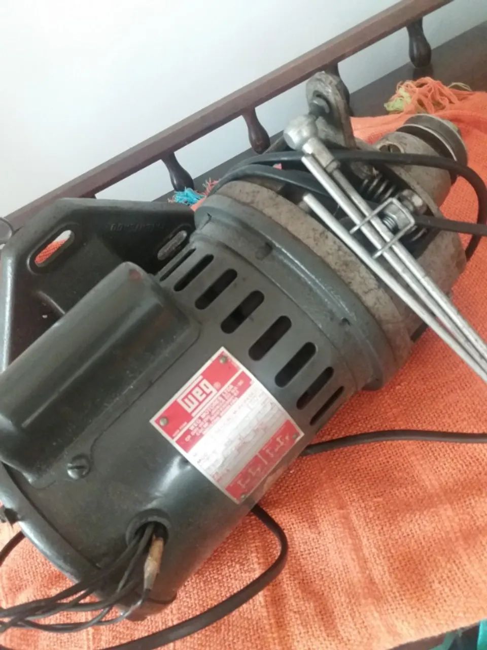 MOTOR DE MAQUINA DE COSTURA WEG 110-220 V BI-VOLT 3480 RPM - Foto 5