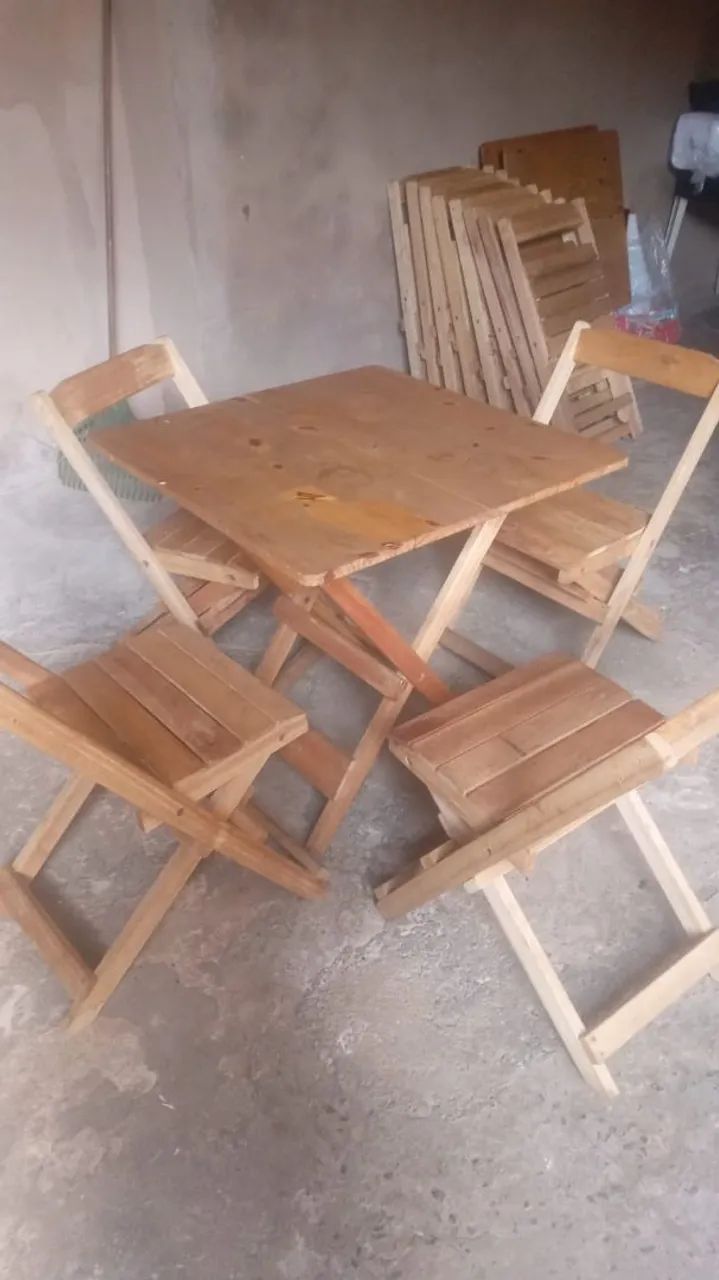 Mesa de madeira dobravel - Foto 2