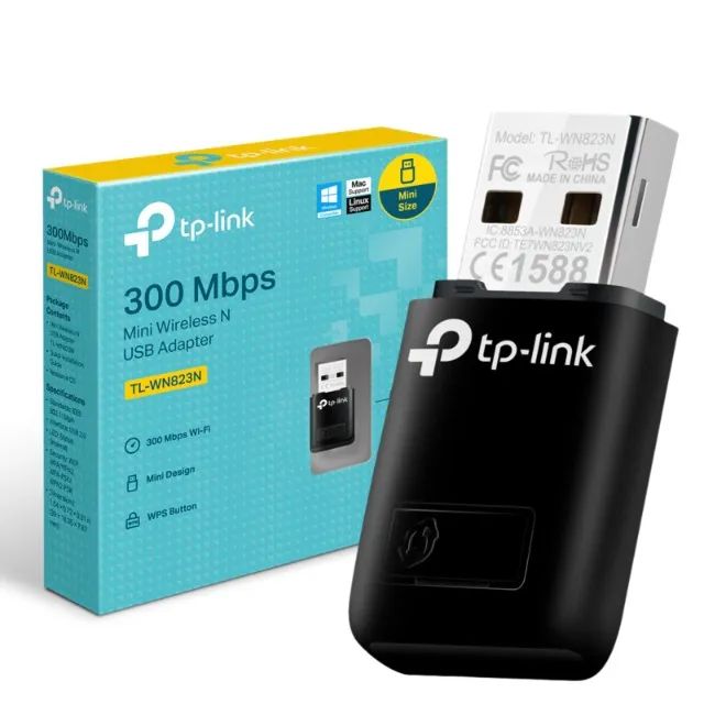 Mini Adaptador Wi-fi 300mbps Usb Wireless Tp-link Tl-wn823n *ENTREGA GRÁTIS*