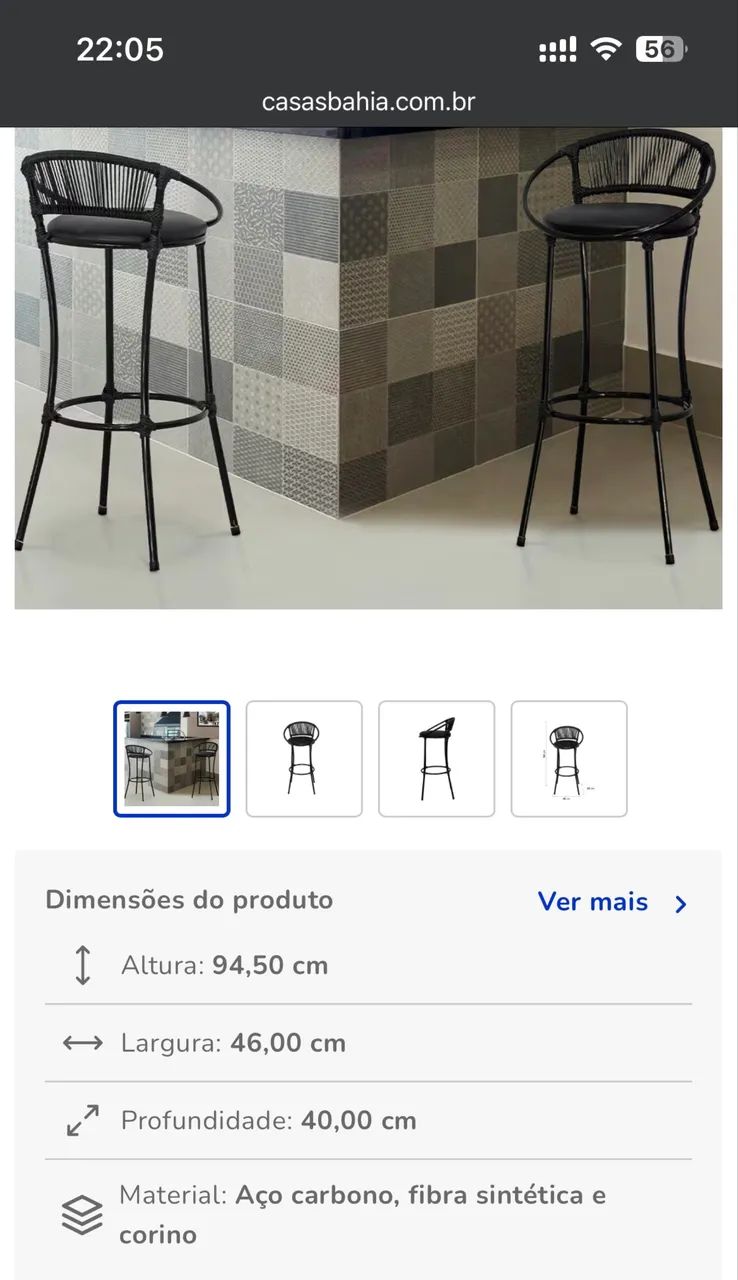Banquetas para balcão 
