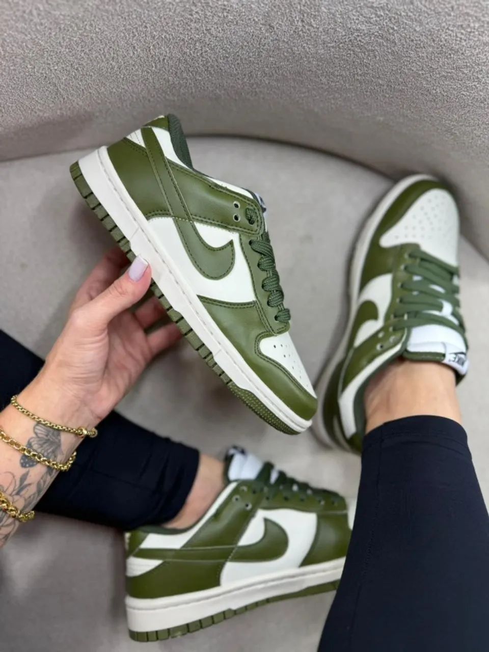 Tenis Nike Sb Dunk low Marrom  - Foto 4