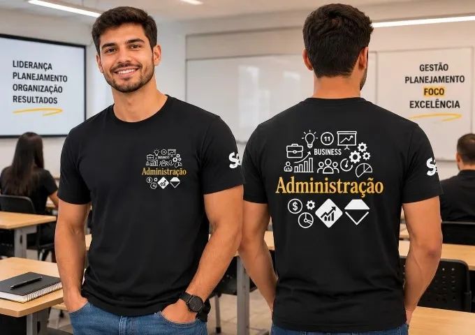 10 Camisas Personalizadas Uniforme Curso Técnico / Algodão - Foto 4