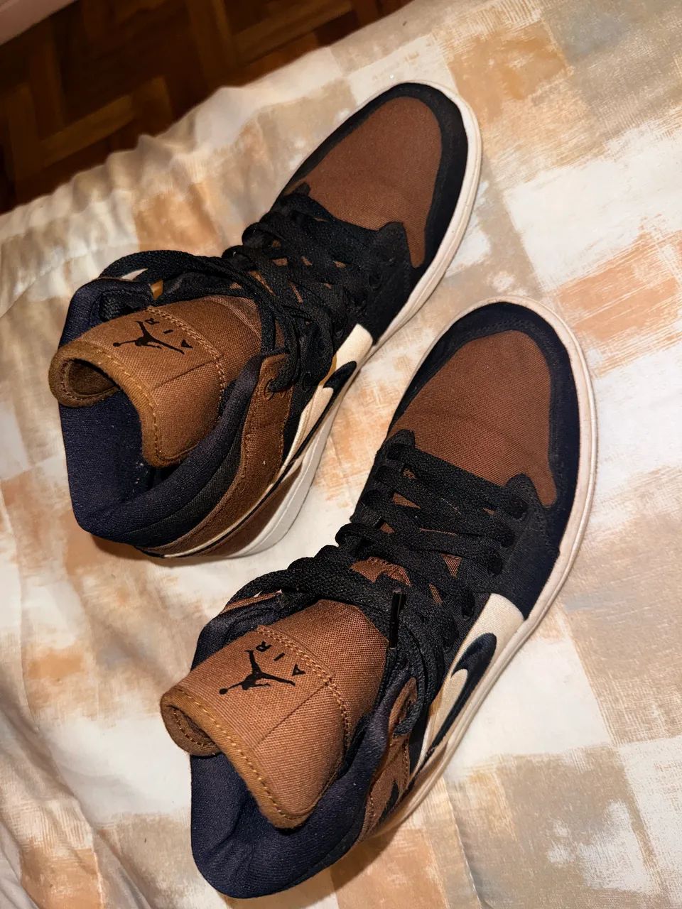 Air Jordan Mid Marrom 38 - Foto 3