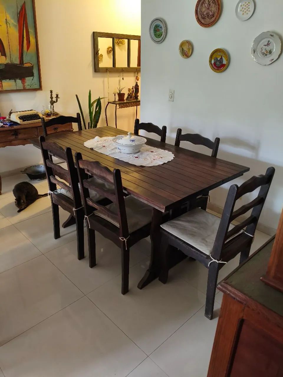 Conjunto de sala de jantar com 6 cadeiras - Foto 4