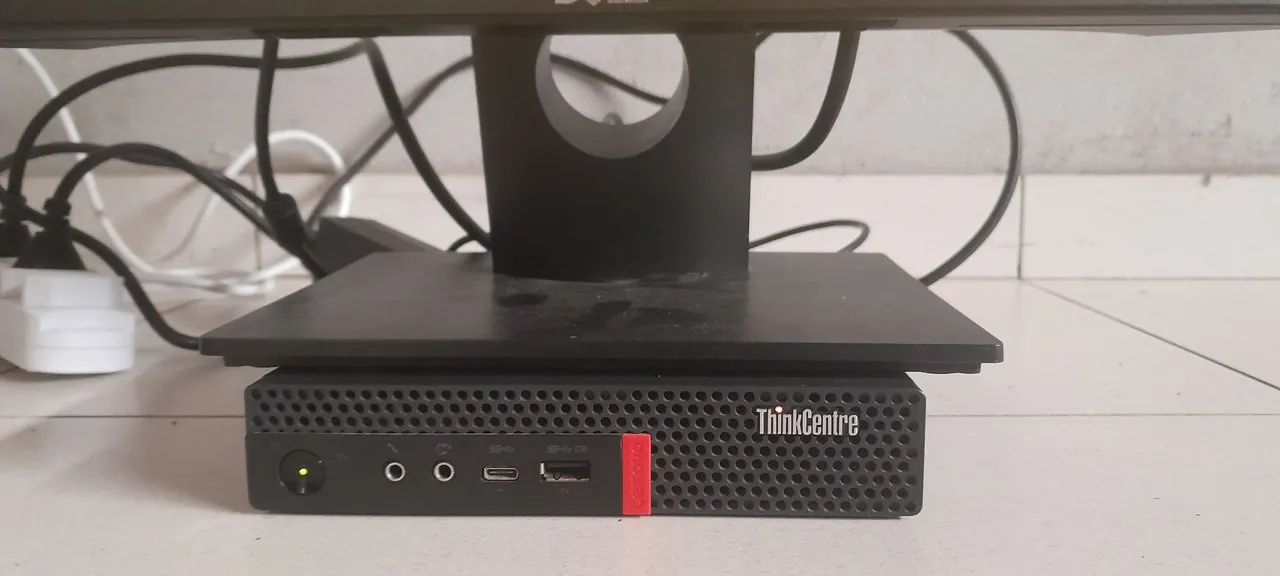 Mini pc lenovo ThinkCentre M720q e Monitor Dell 19 polegadas. - Foto 2