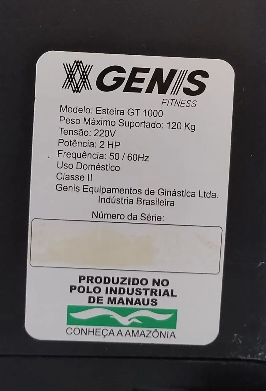 Esteira ergométrica Genis GT1000 - Foto 5
