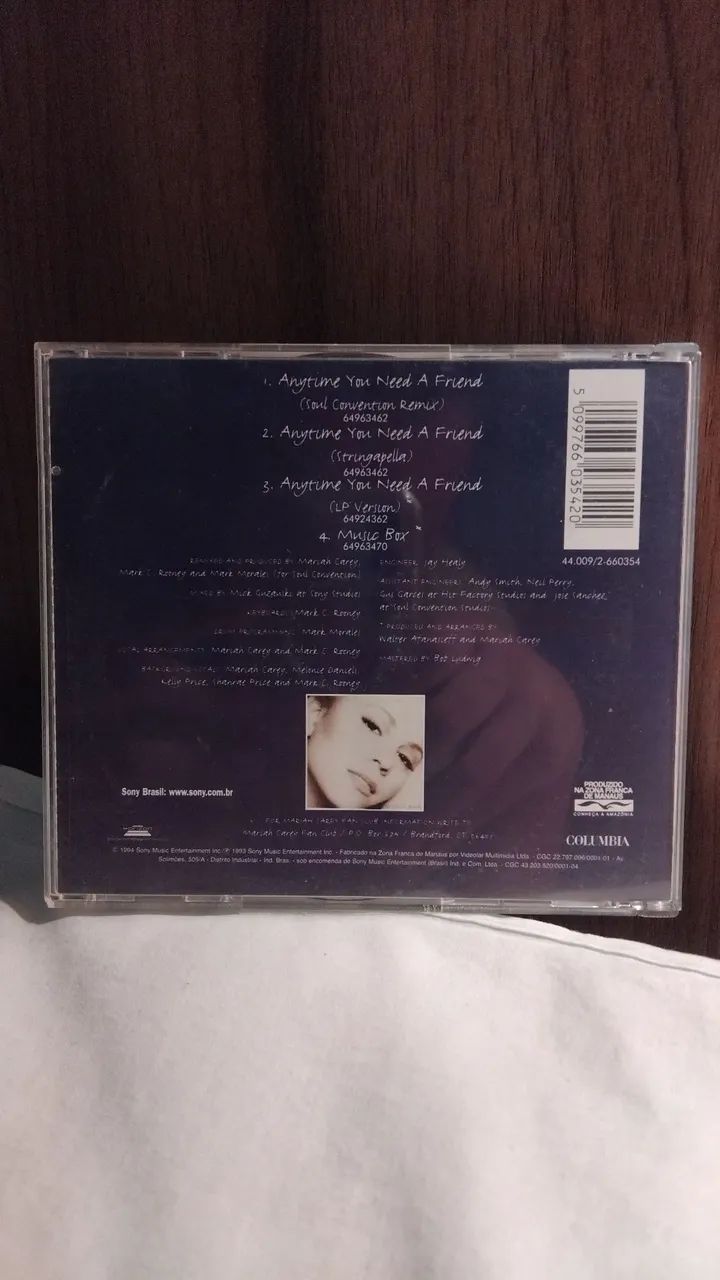 CD single Mariah Carey Anytime YouNeed A Friend - Foto 2
