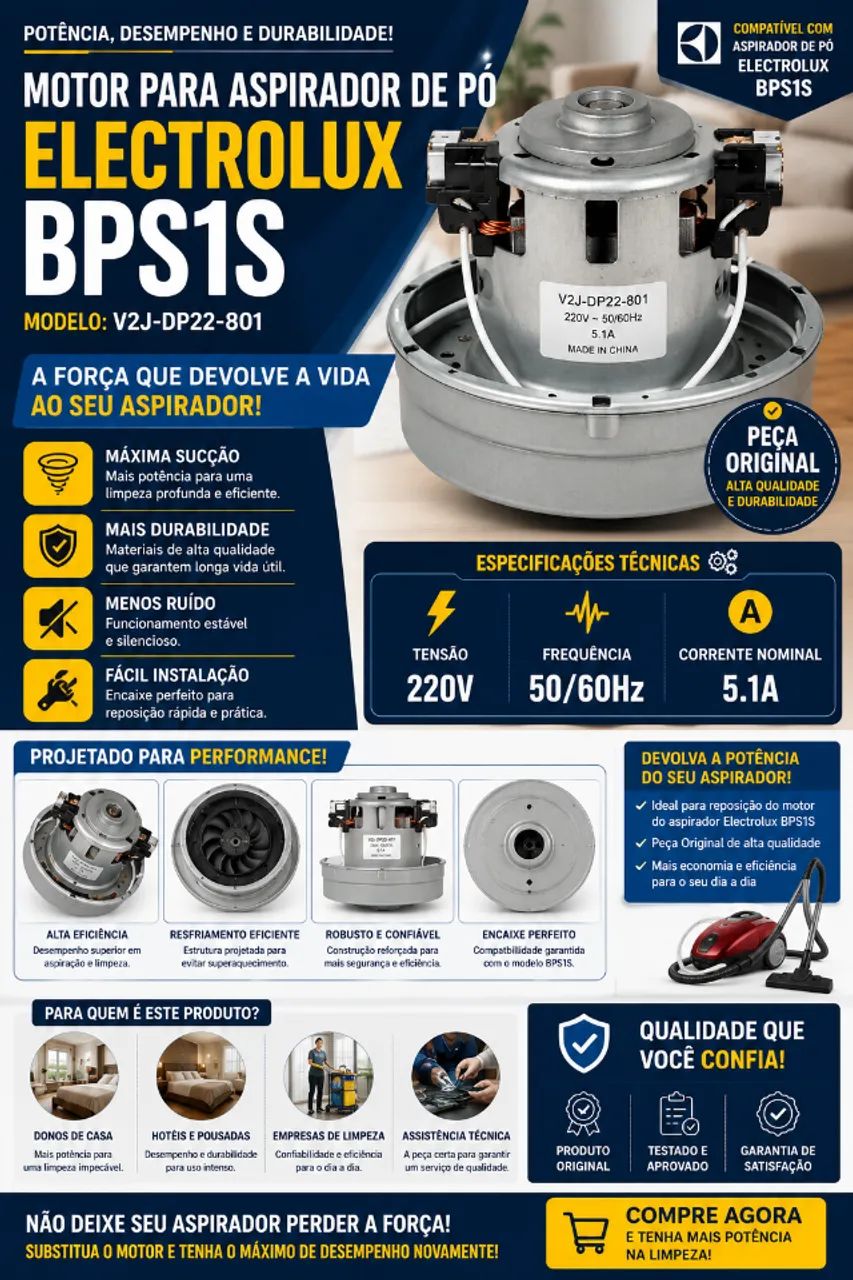 Motor Electrolux  - novo 