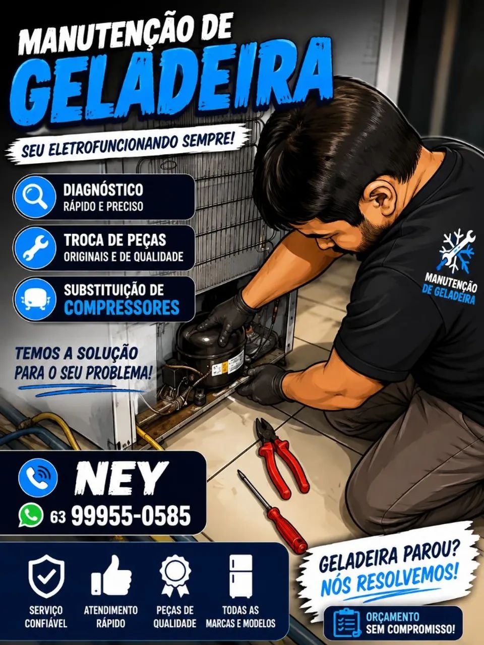 Manutenção de Geladeira 
