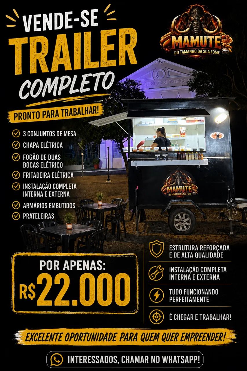 Trailer food truck 