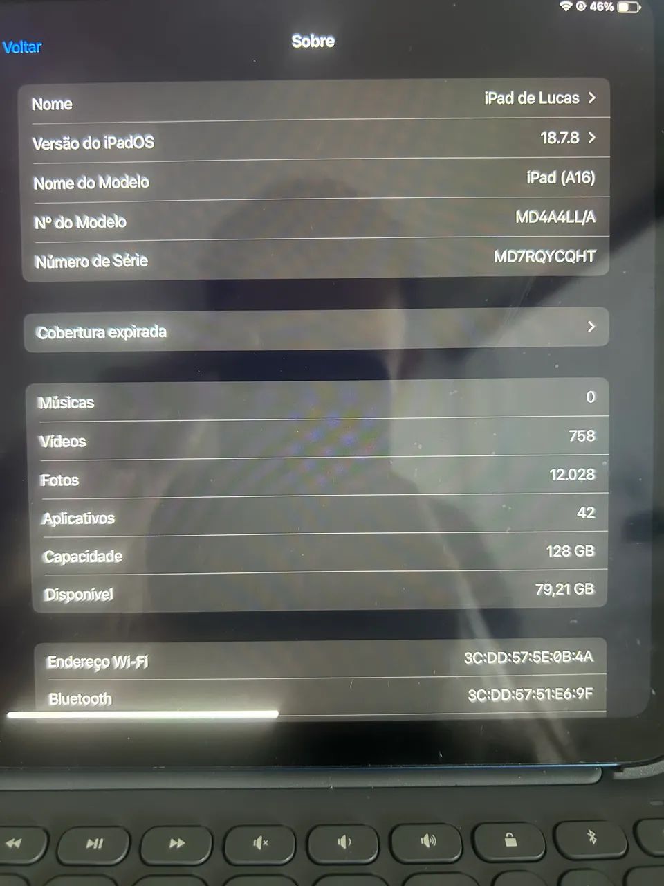 iPad 11 (A16) + Capa e Teclado Logitech Original - Foto 4