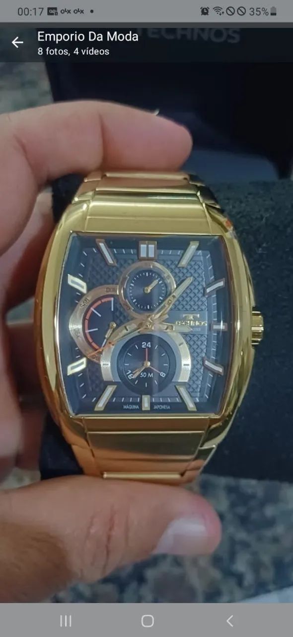 Relógio Technos Dourado - Foto 2
