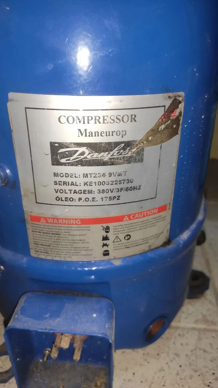 Compressor danfoss MTZ36 380v trifásico 