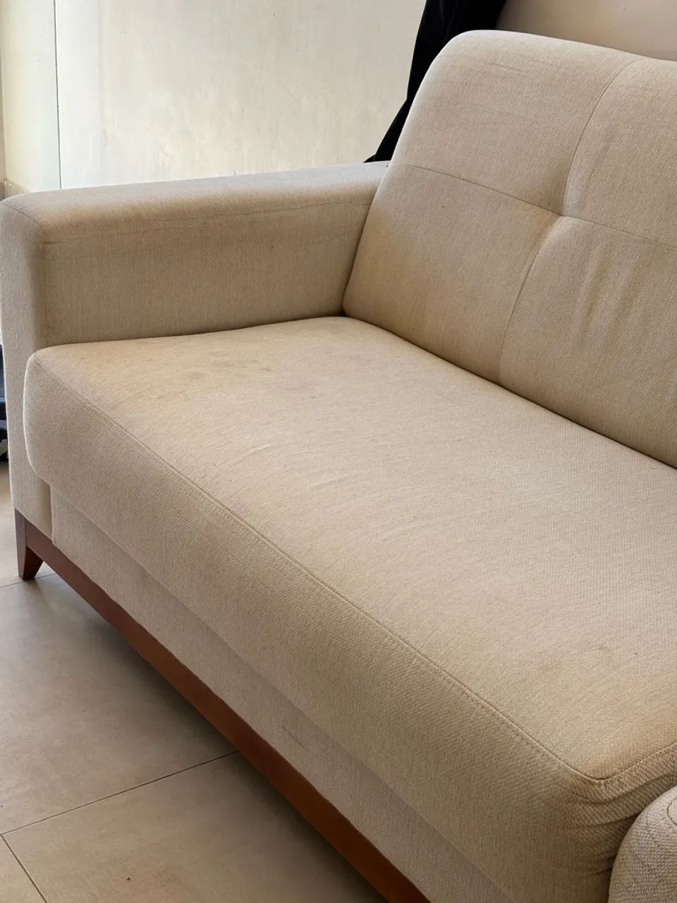 Sofá 4 lugares de linho  - Foto 5