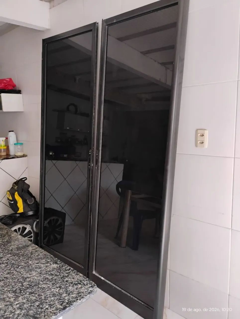Porta de correr de vidro e alumínio  - Foto 3