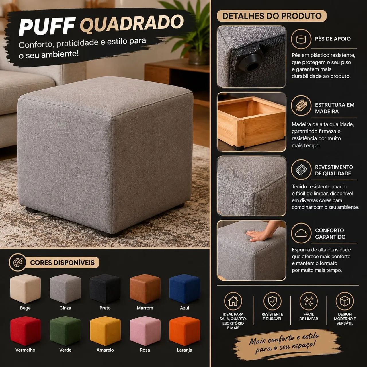 Puffs e puffs bau - Foto 2