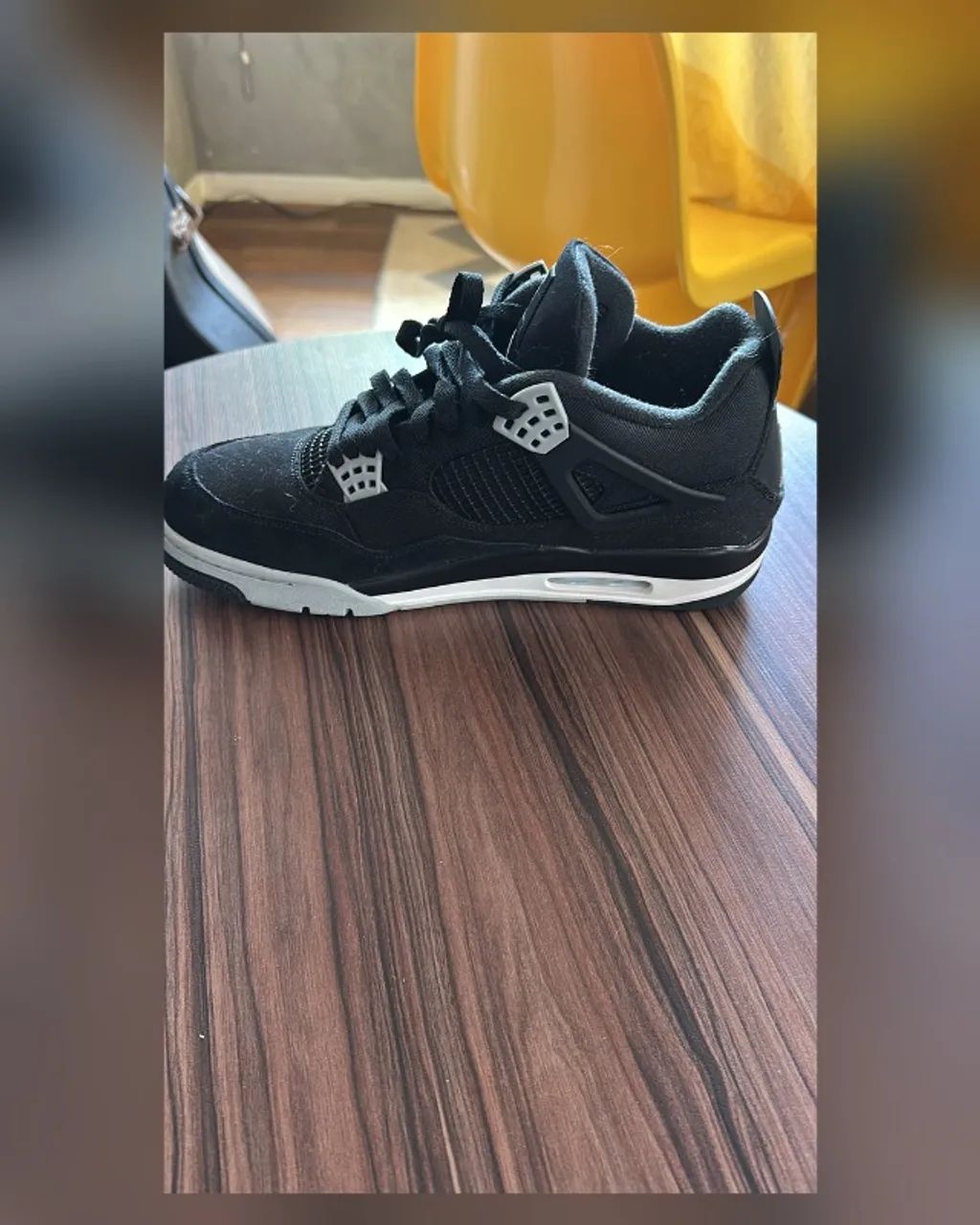 AIR JORDAN 4 BLACK CANVAS - Foto 5