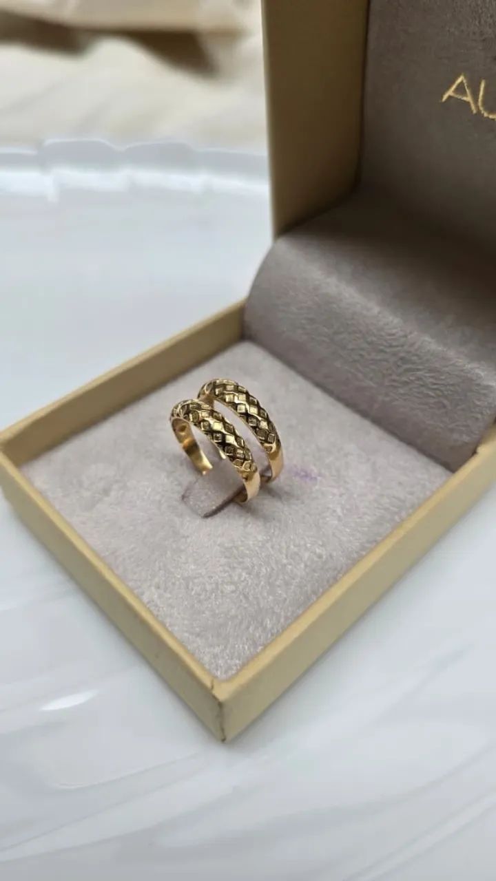 Aparadores Pineapple em Ouro 18k - Foto 4