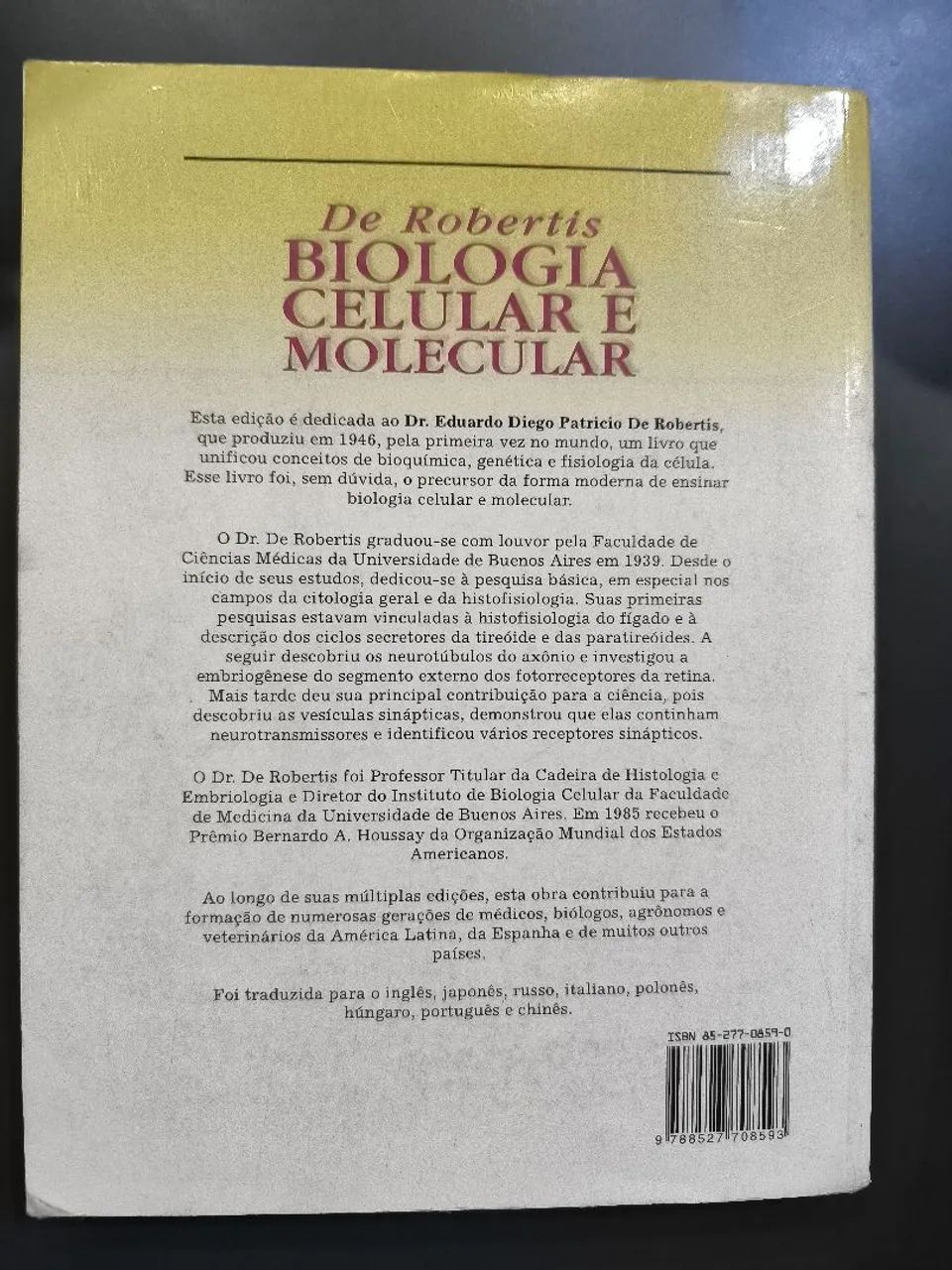 Livro De Robertis Biologia Celular e Molecular - Foto 5