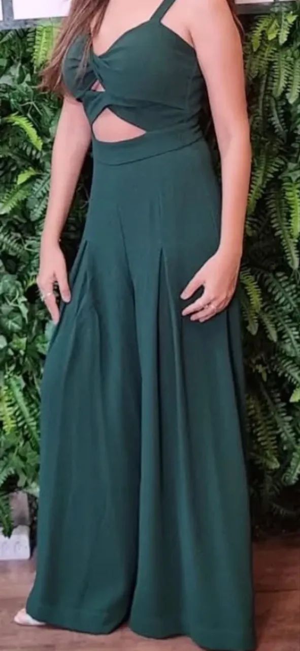 Macacão verde Lenita