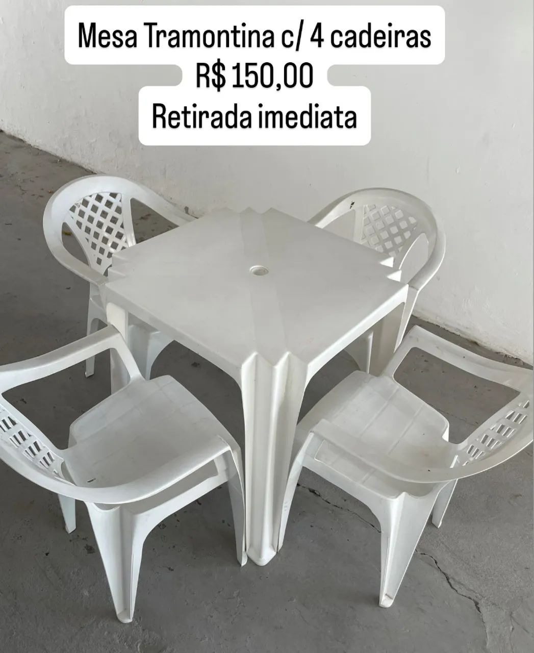 Mesa e cadeiras Tramontina 