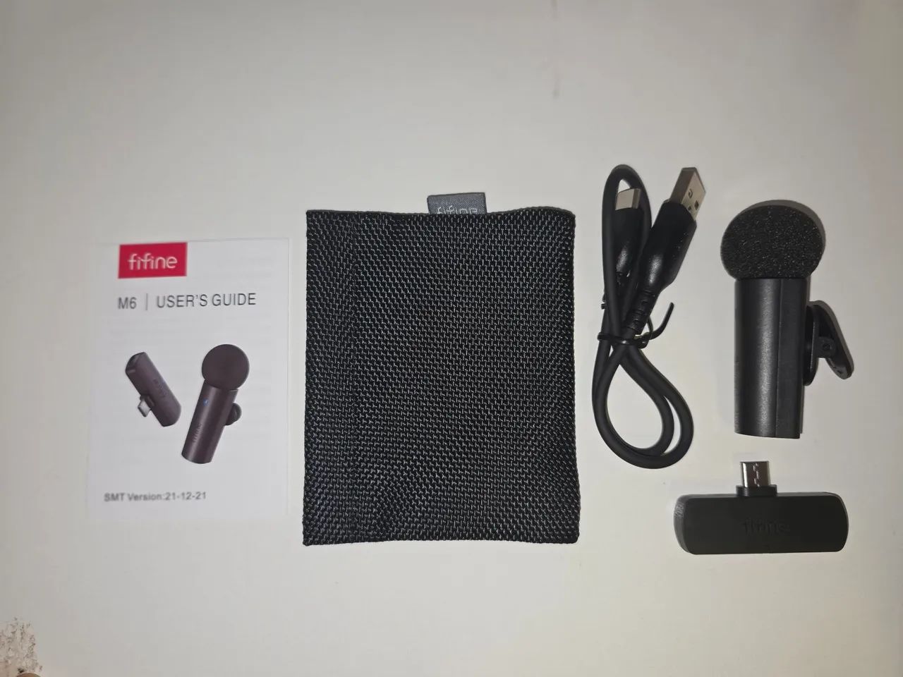 Microfone lapela fifine m6 para entrada tipo c - Foto 4