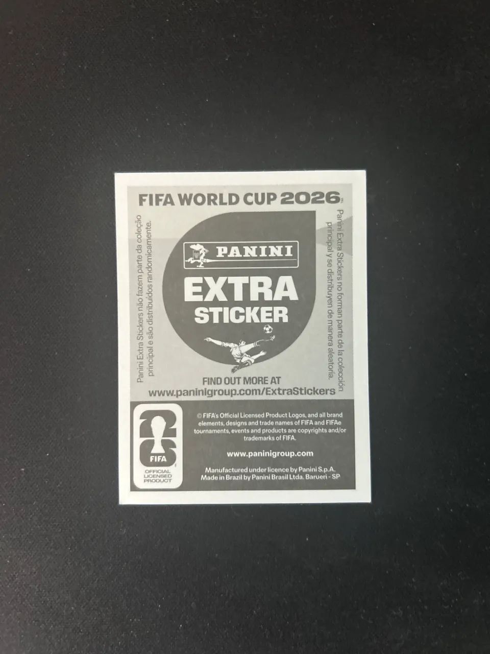 Jude Bellingham Roxa Base Panini Copa do Mundo 2026 - Nova - Foto 2