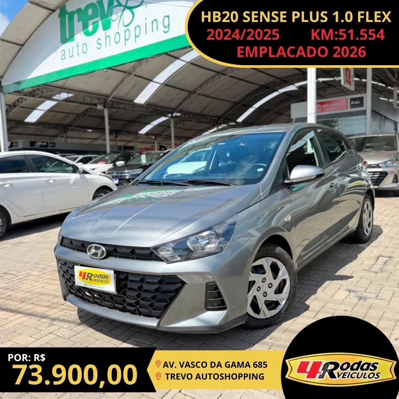 Hyundai Hb20 HB20 Sense 1.0 Flex 12V Mec. 2025